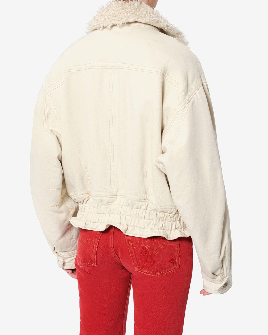 Isabel Marant White Valineo Denim Jacket