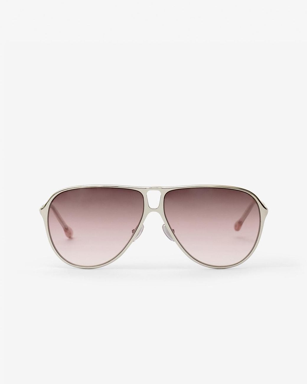 Isabel Marant White Sonnenbrille Aviator Haylo