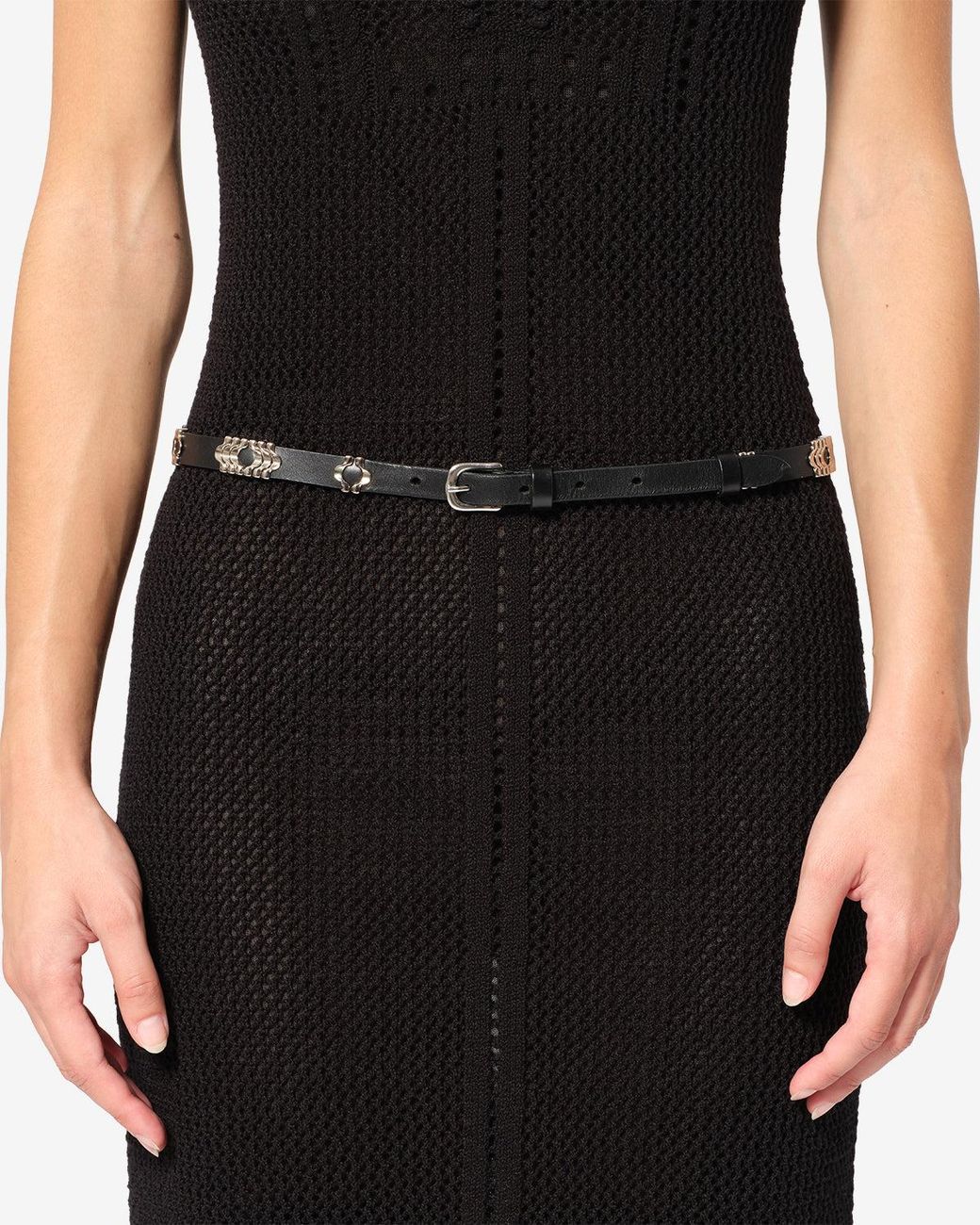 Isabel Marant White Odena Calfskin Belt
