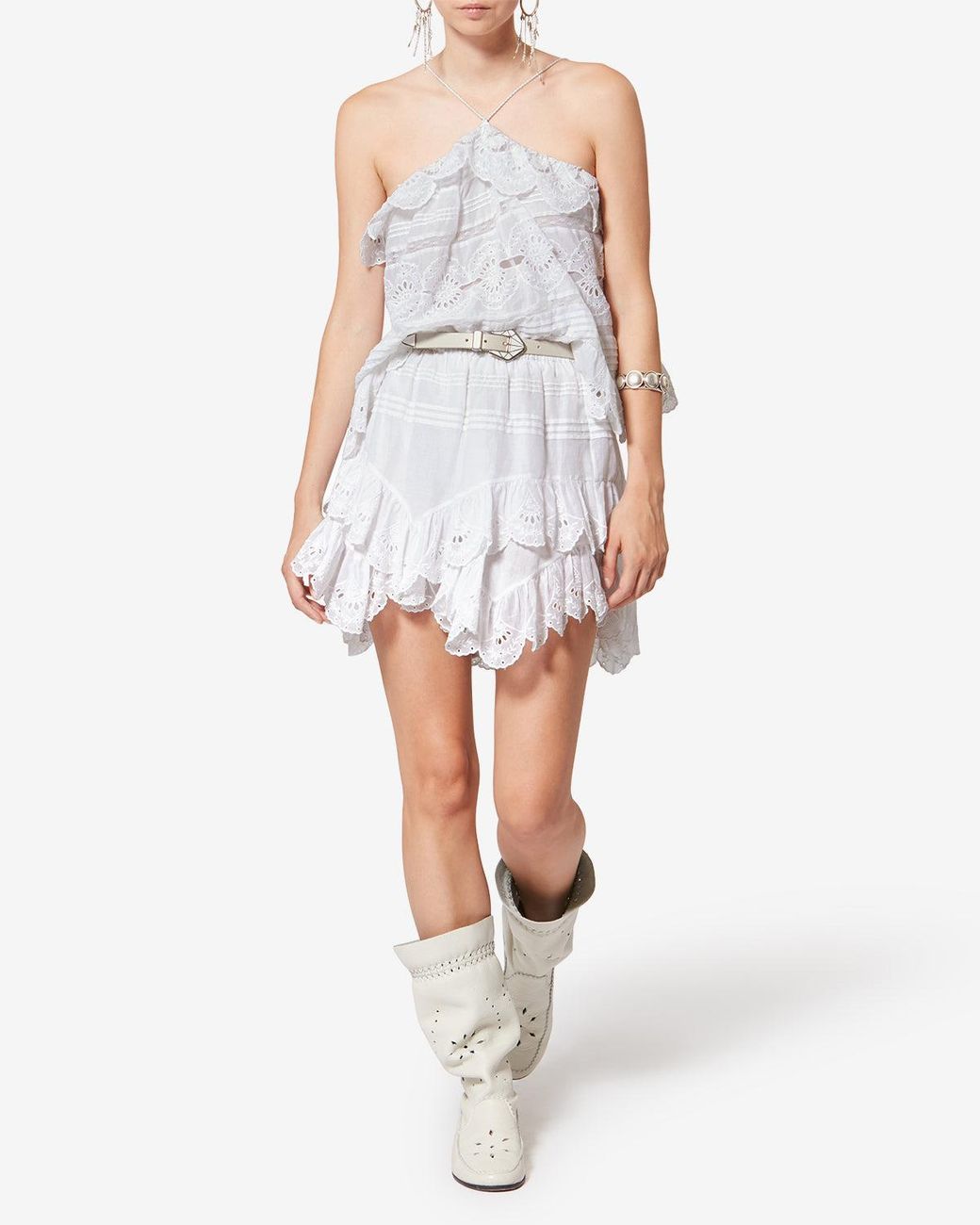 Isabel Marant White Jocadia Shorts