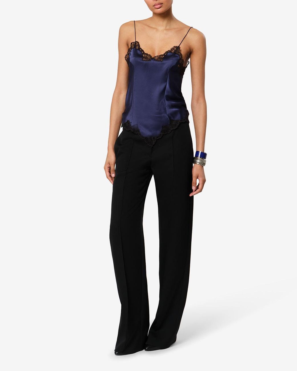 Isabel Marant Blue Amael Silk Top