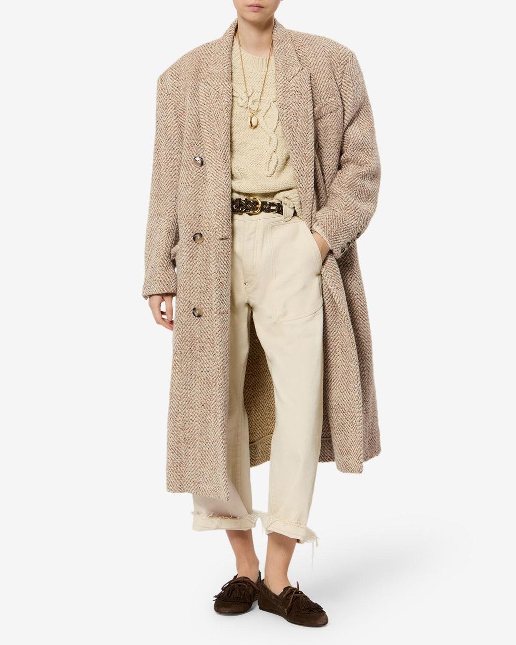 Isabel Marant Natural Pilda Coat