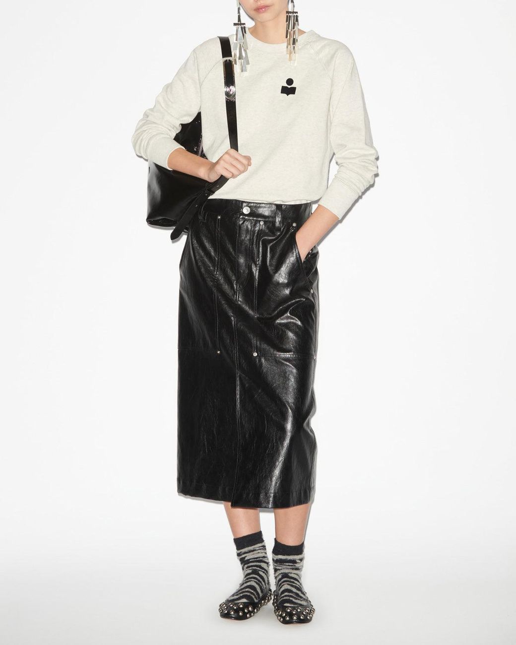 Isabel Marant White Milla Sweatshirt