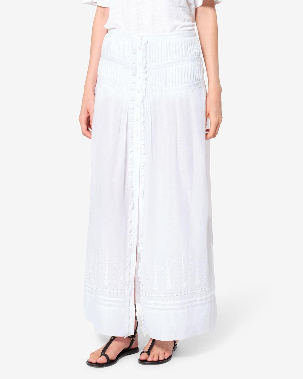 Isabel Marant White Lorraine Skirt