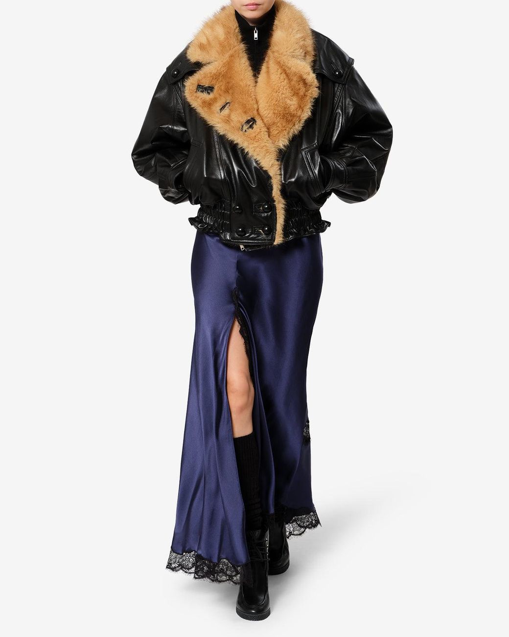 Isabel Marant Blue Alexandra Silk Skirt