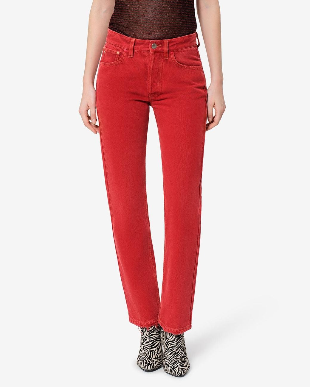 Isabel Marant Red Jean Daya Regular