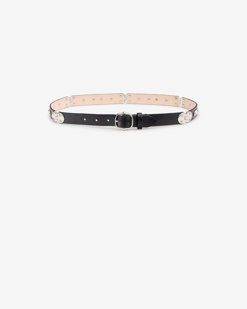 Isabel Marant White Depson Leather Belt