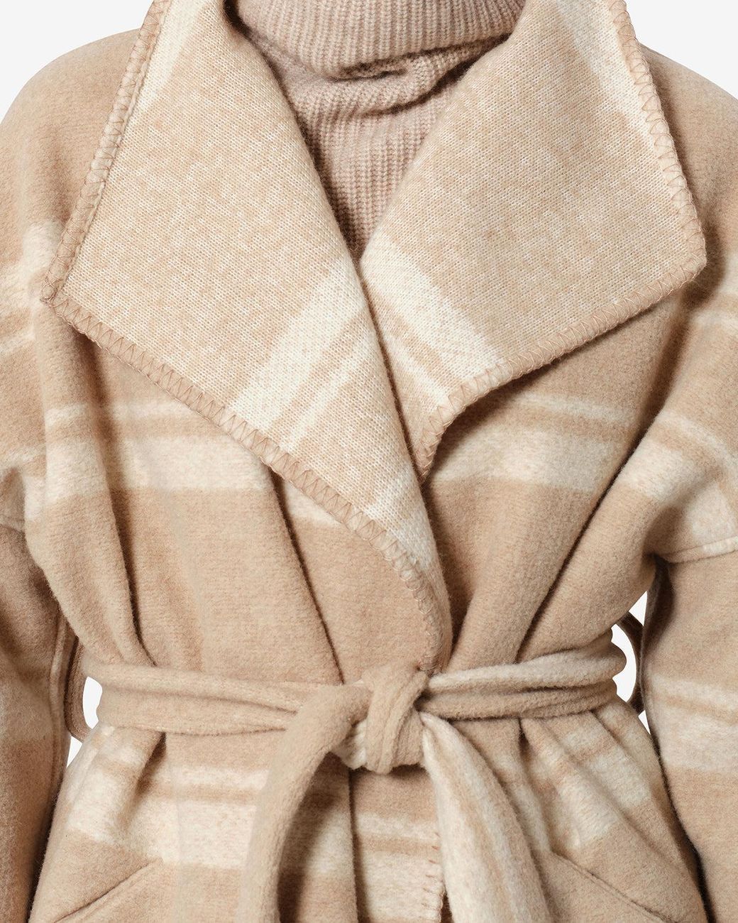 Isabel Marant Natural Brea Coat