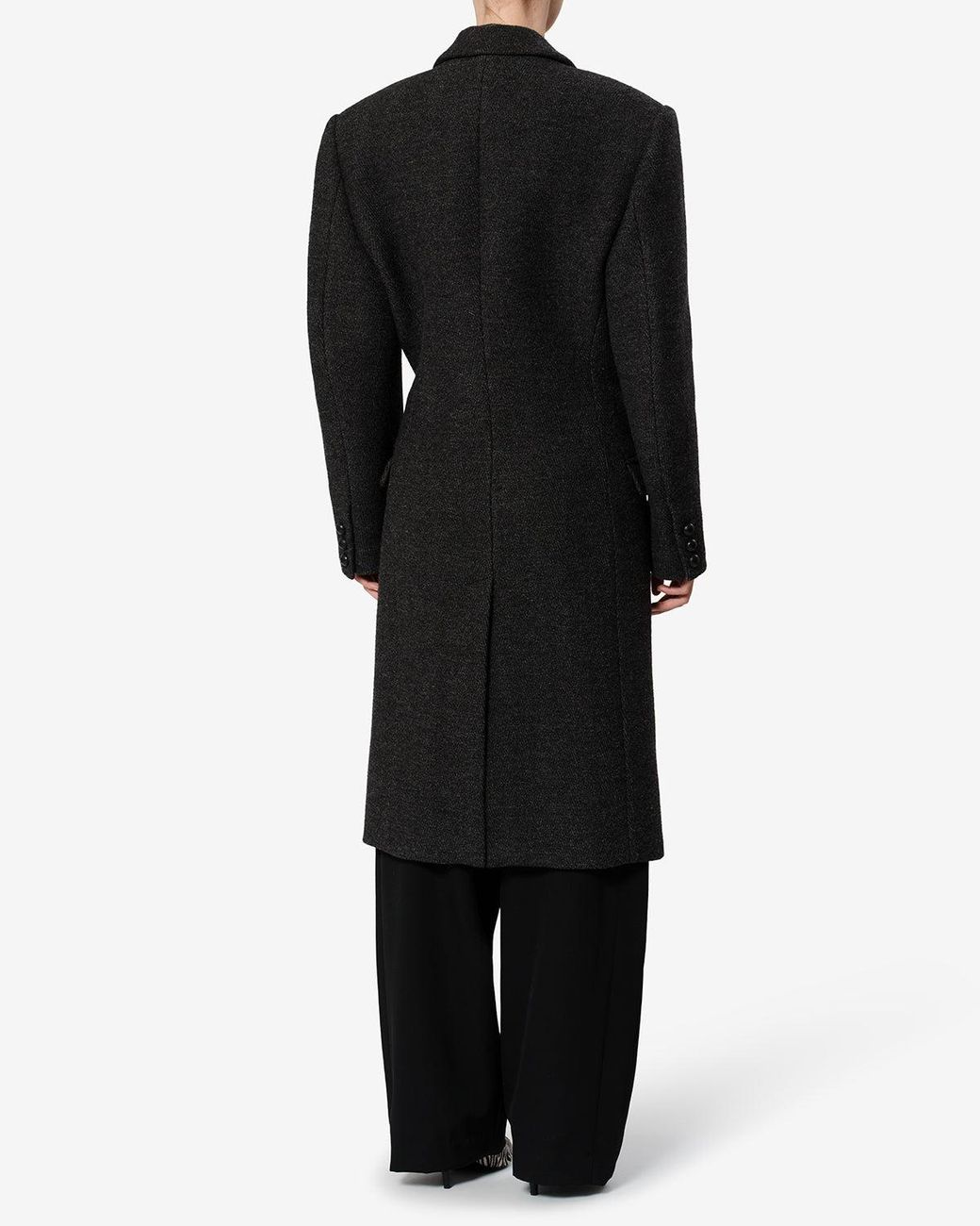Isabel Marant Black Erla Wool Coat
