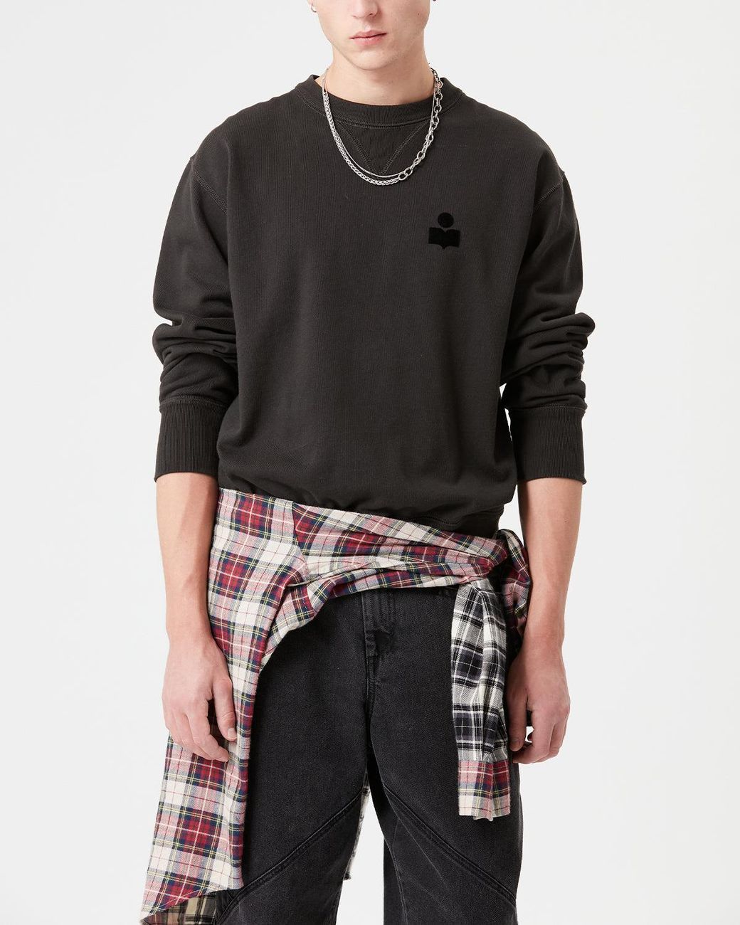 Isabel Marant Black Mike Sweatshirt for men