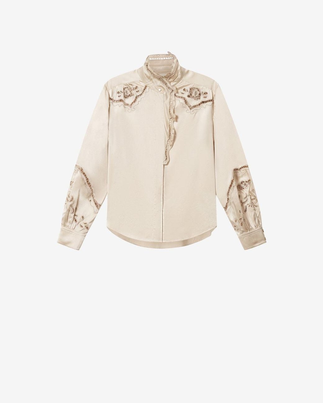 Isabel Marant Natural Ejali Silk Blouse