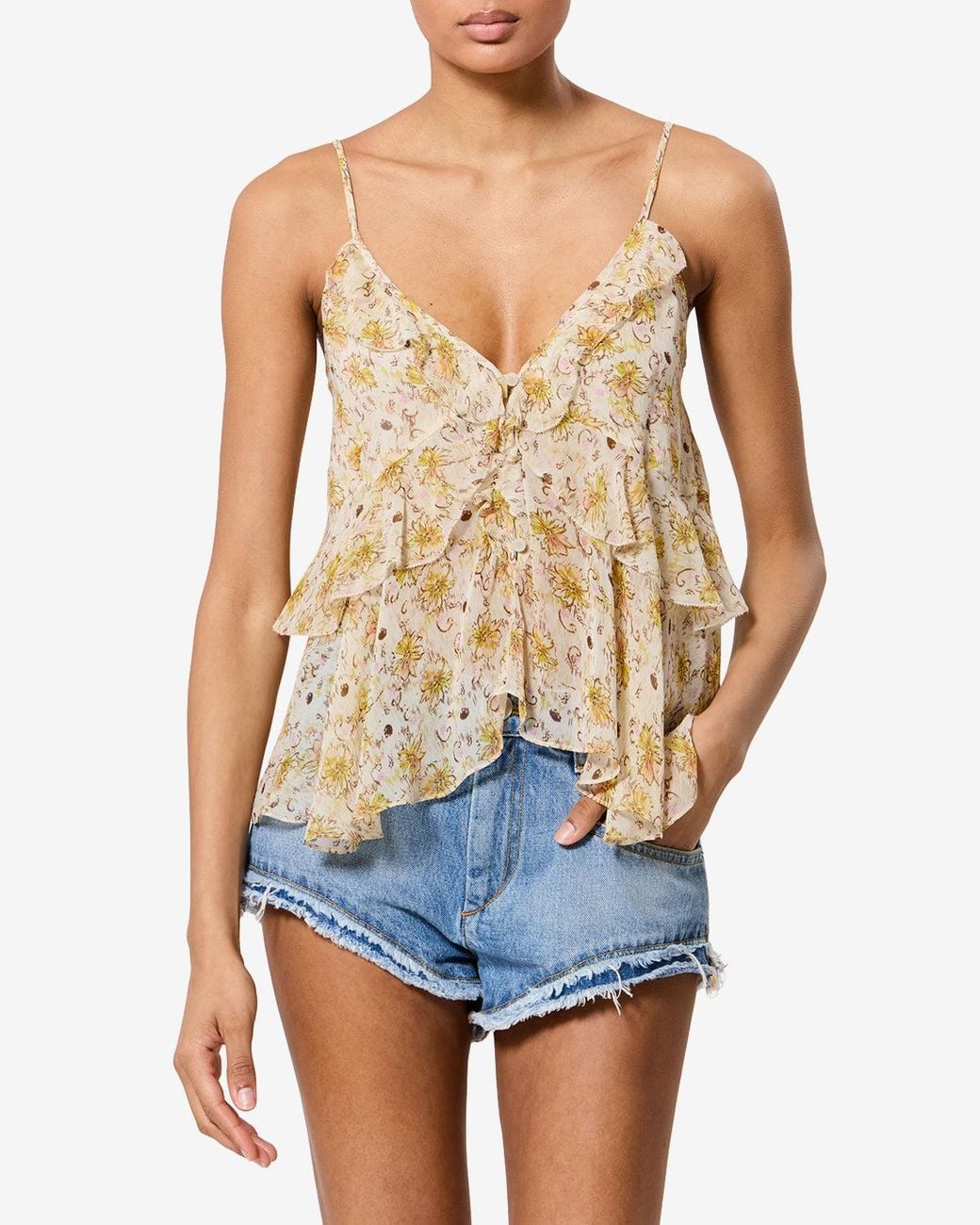 Isabel Marant White Briara Top