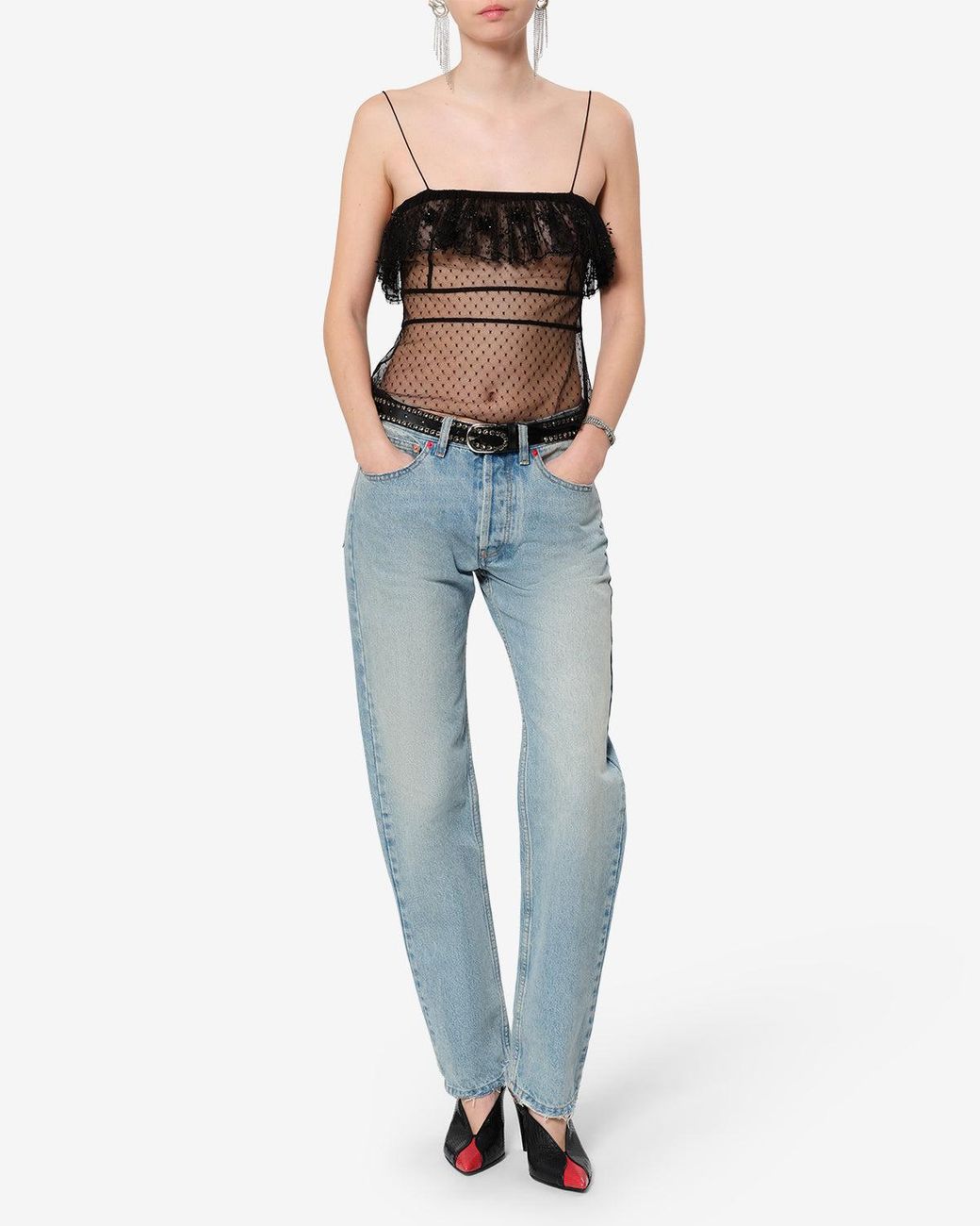 Isabel Marant Black Olaja Top