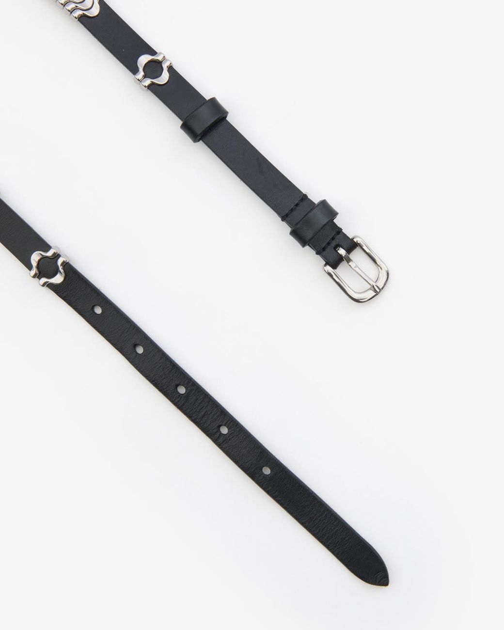Isabel Marant White Odena Calfskin Belt