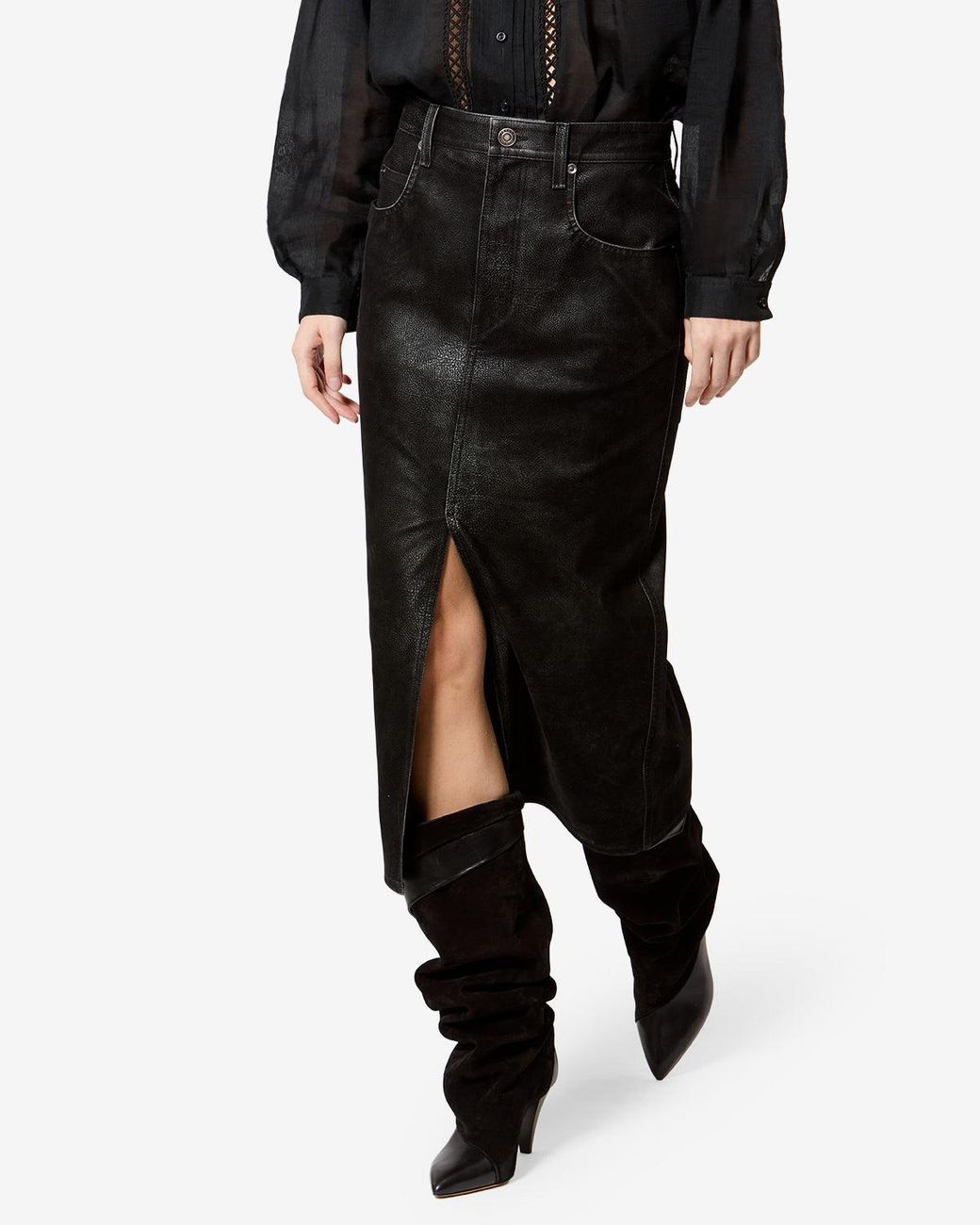 Isabel Marant Black Bisane Skirt