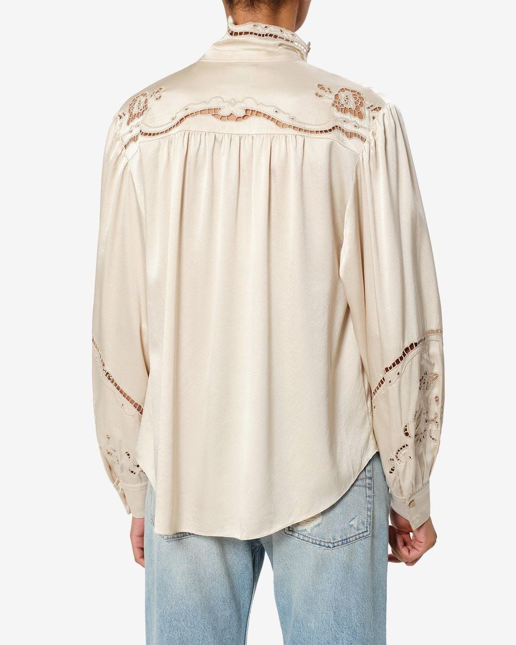 Isabel Marant Natural Ejali Silk Blouse
