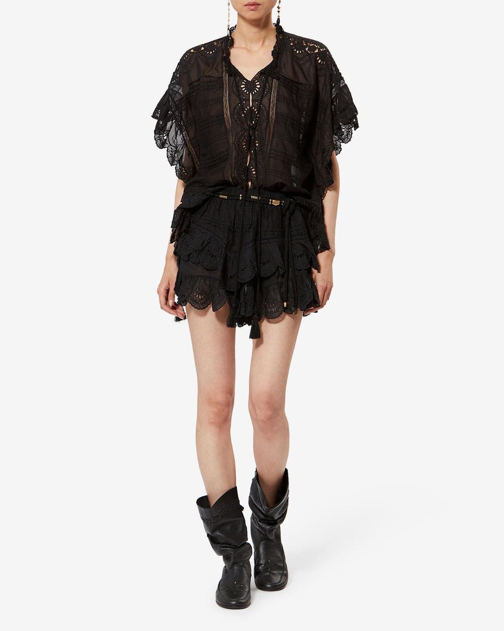 Isabel Marant Black Jocadia Shorts