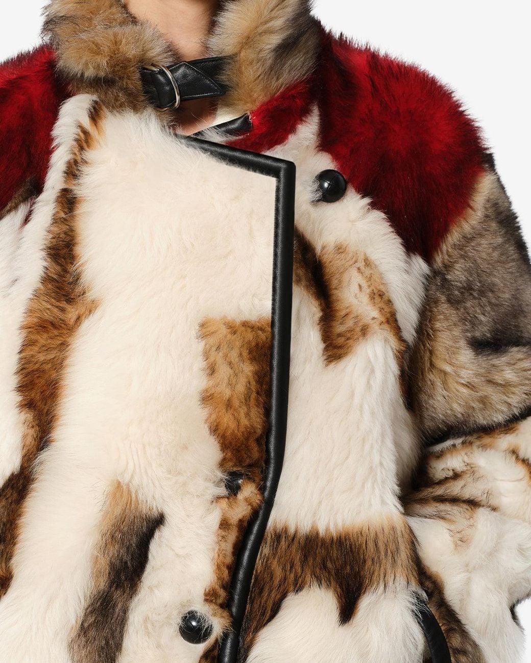 Isabel Marant Multicolor Roama Shearling Coat