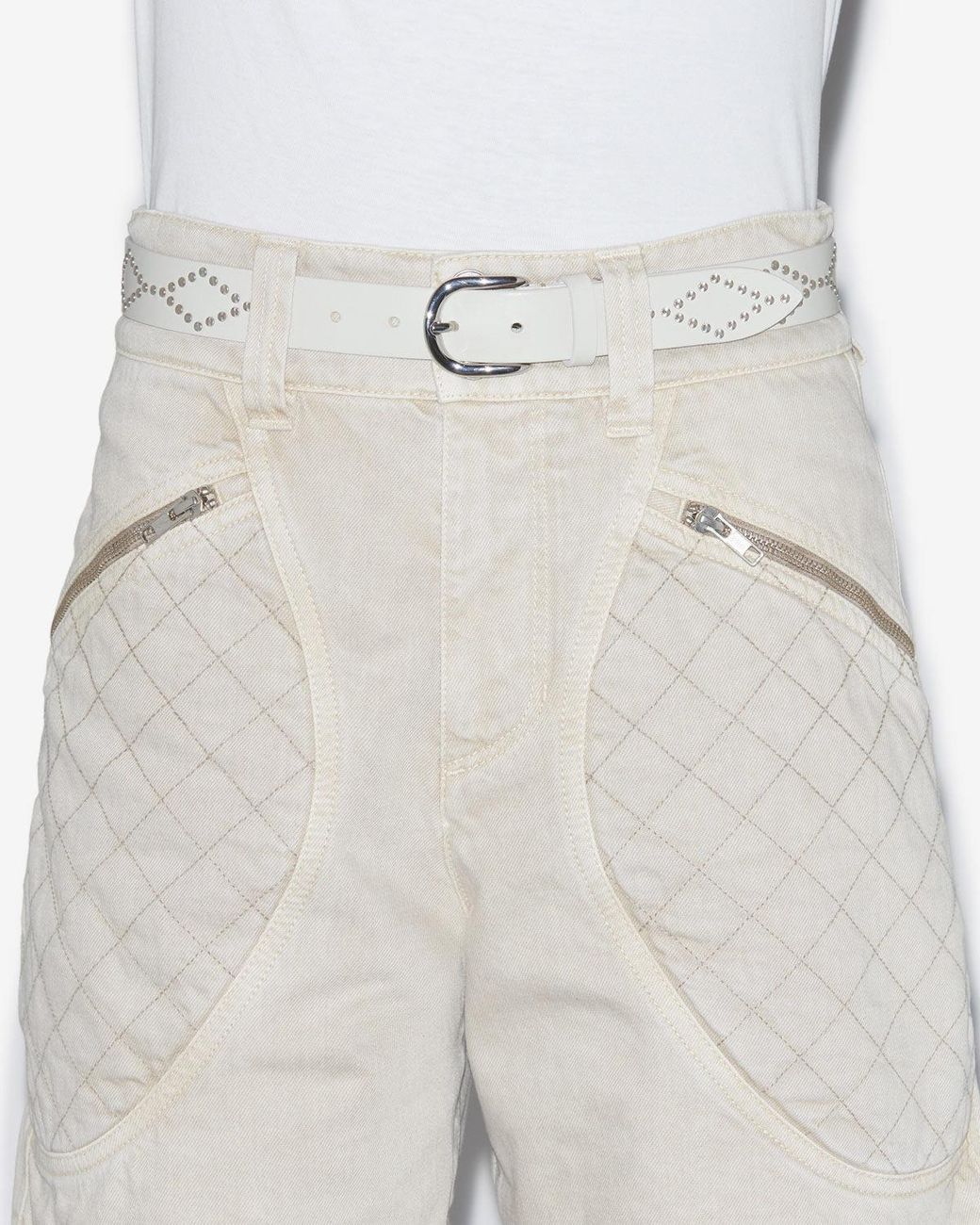 Isabel Marant White Liliana Leather Belt