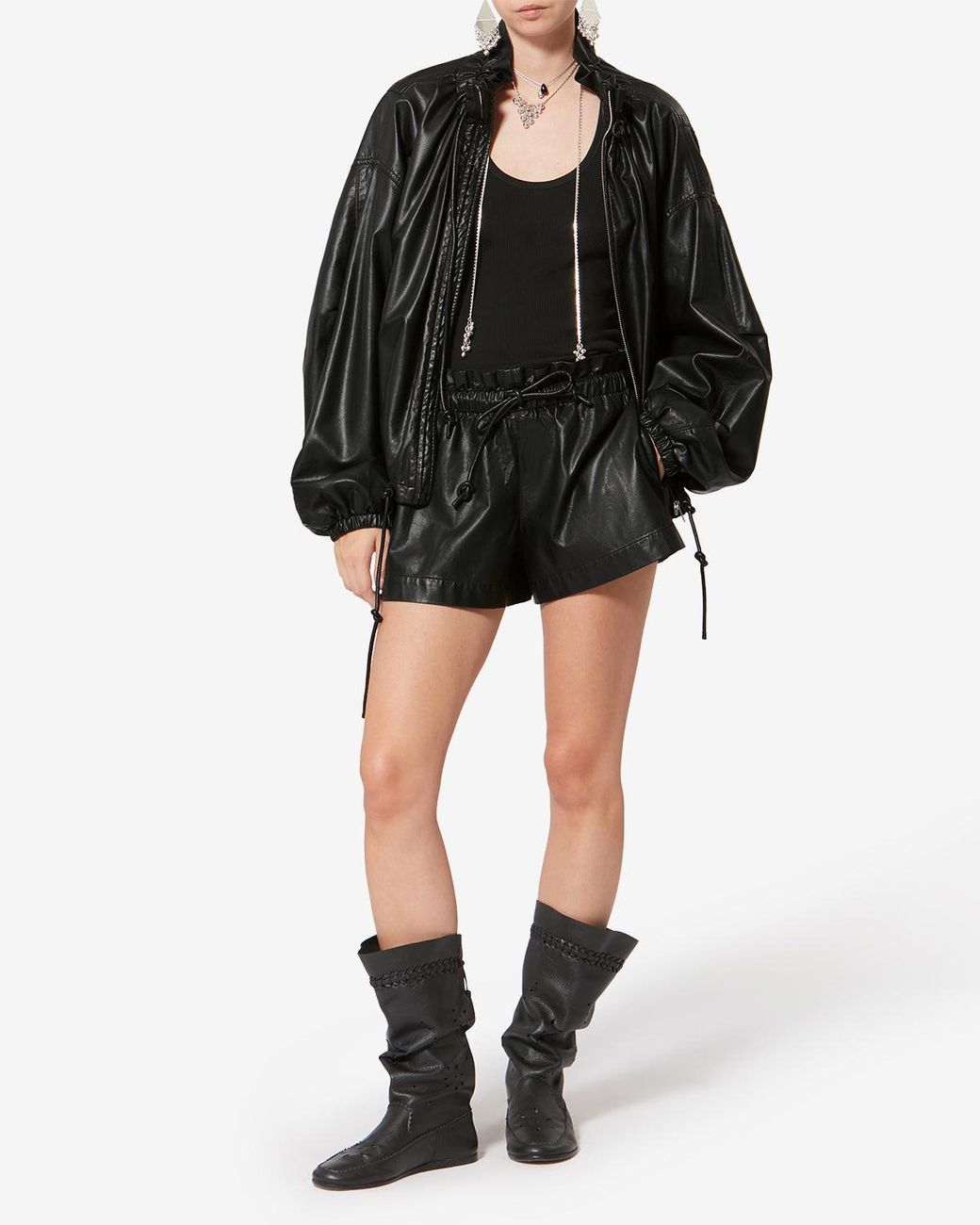 Isabel Marant Black Naline Shorts