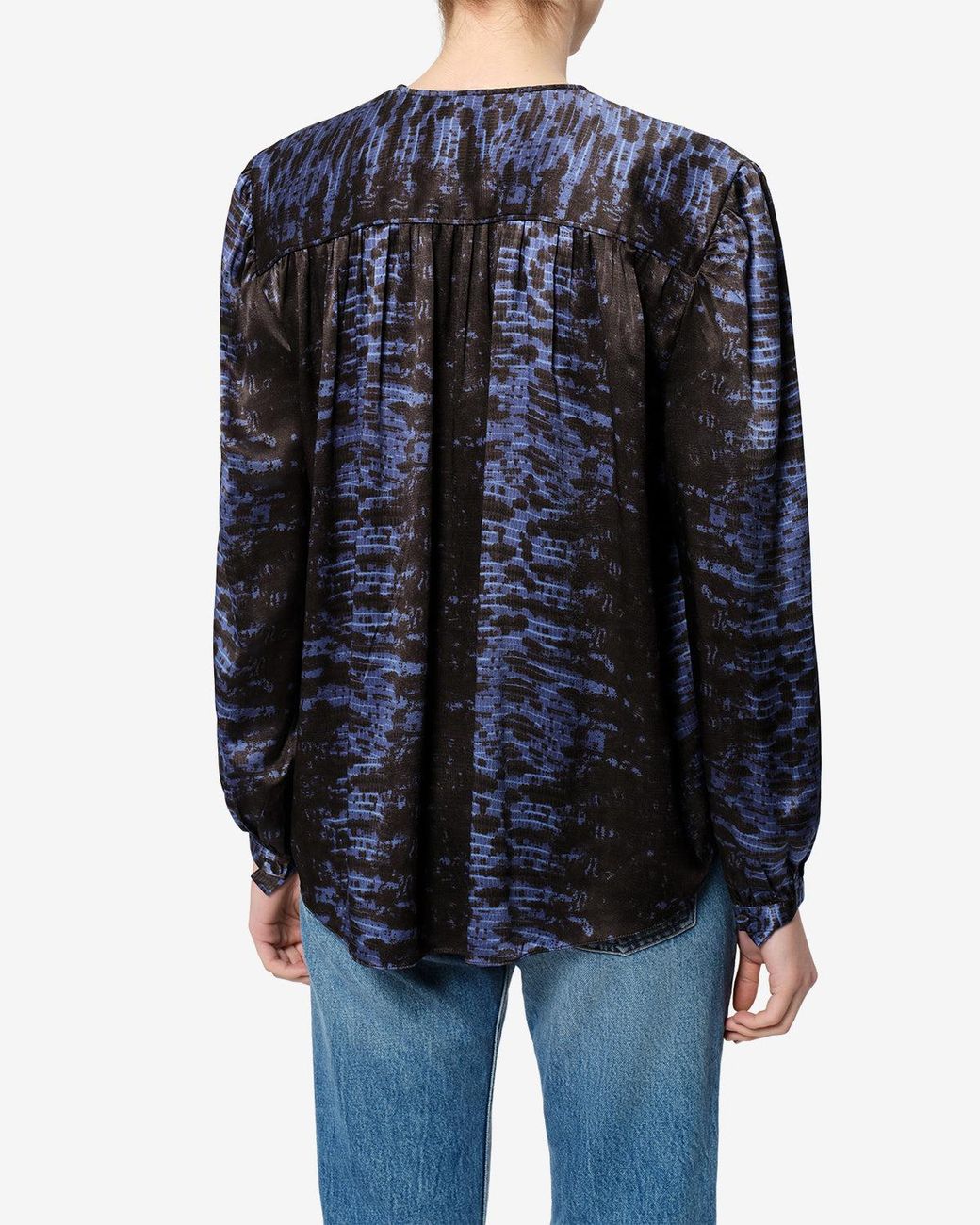 Isabel Marant Blue Laraya Silk Blouse