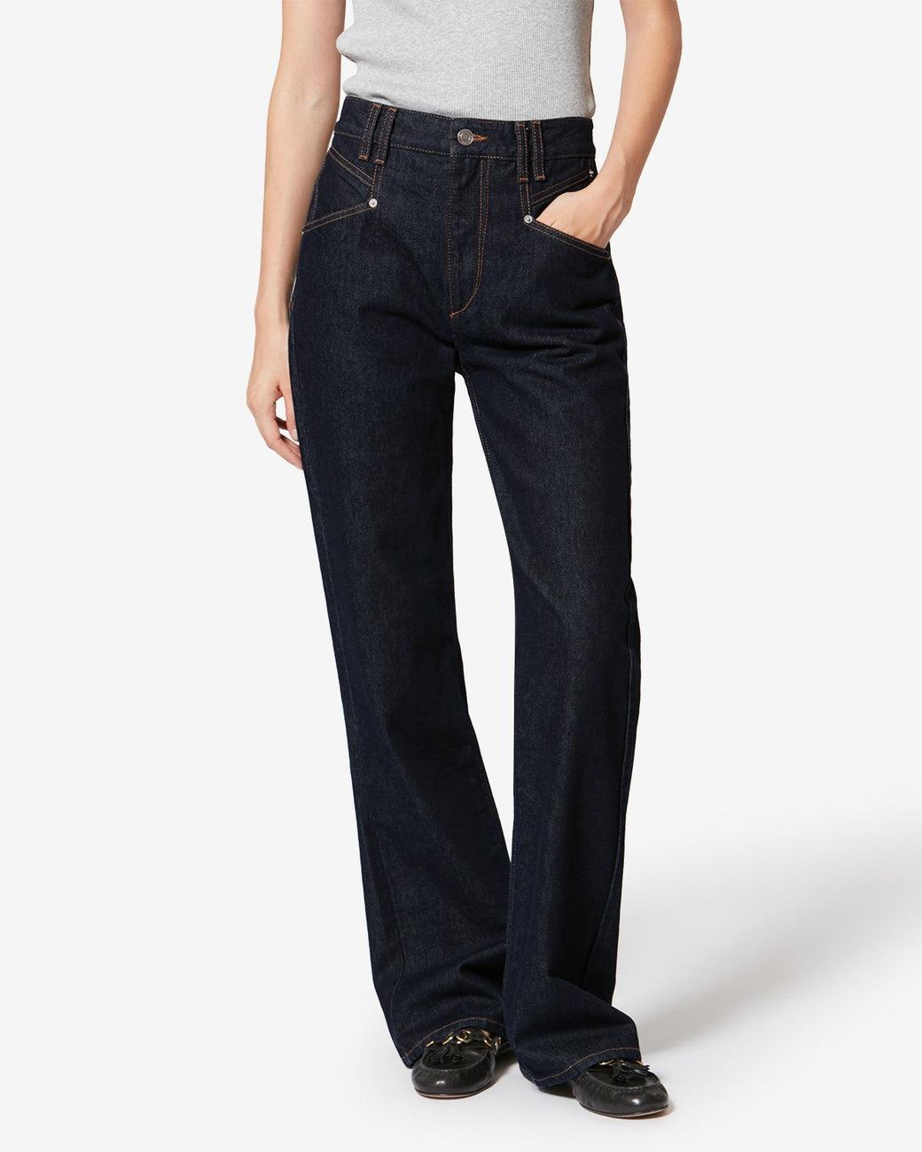Isabel Marant Blue Belvia Jean