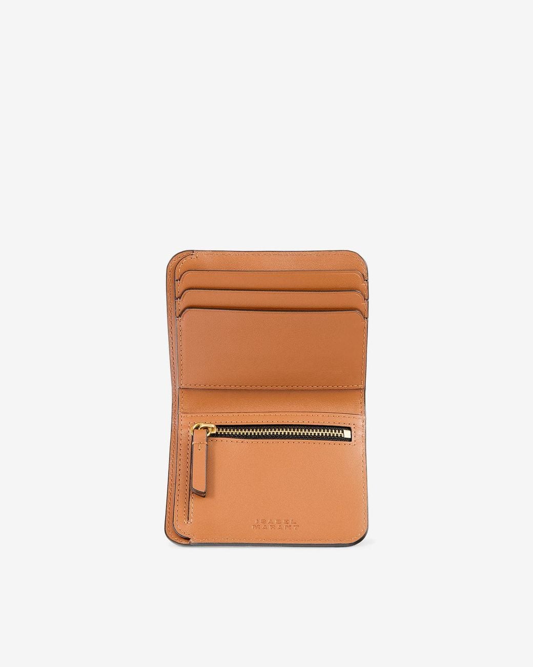 Isabel Marant White Oskan Leather Wallet