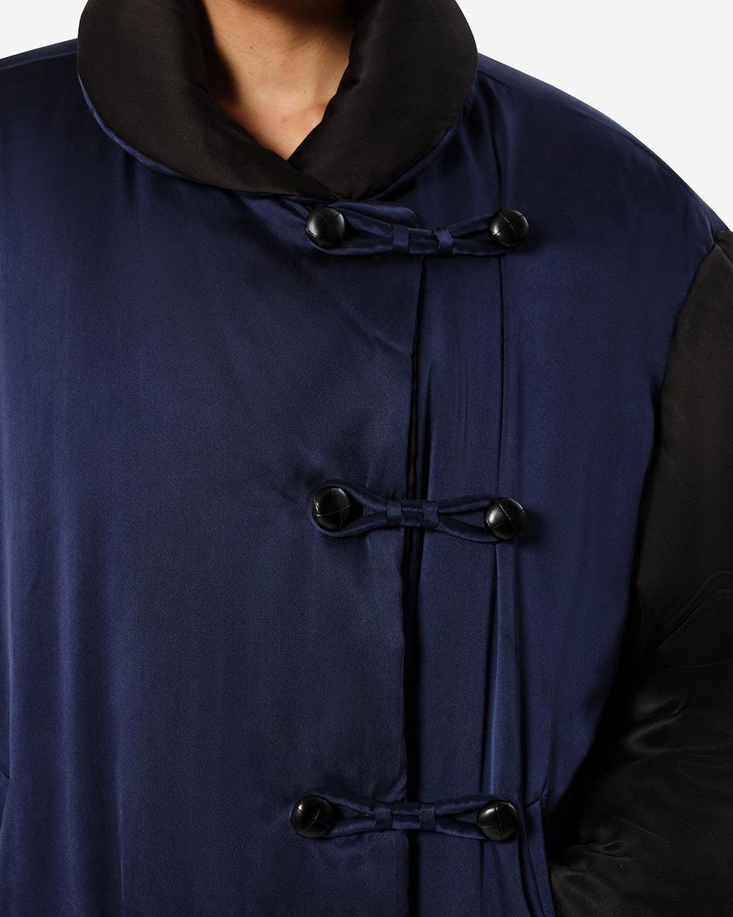 Isabel Marant Blue Bleza Silk Coat