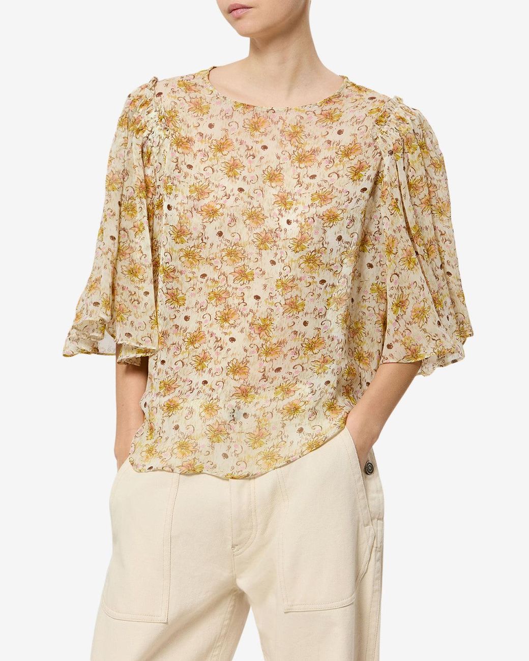Isabel Marant White Floma Top