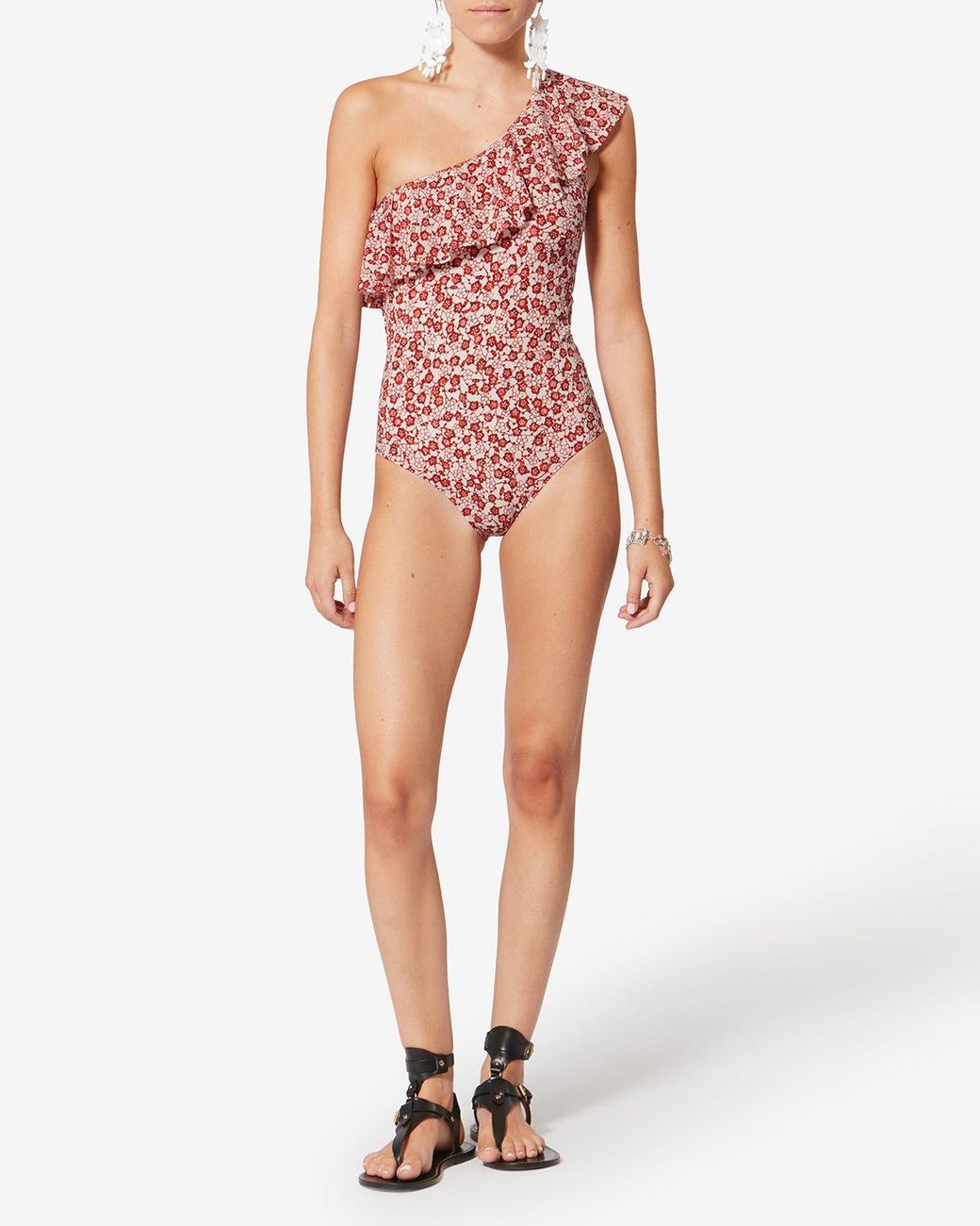 Isabel Marant White Sicilya Swimsuit