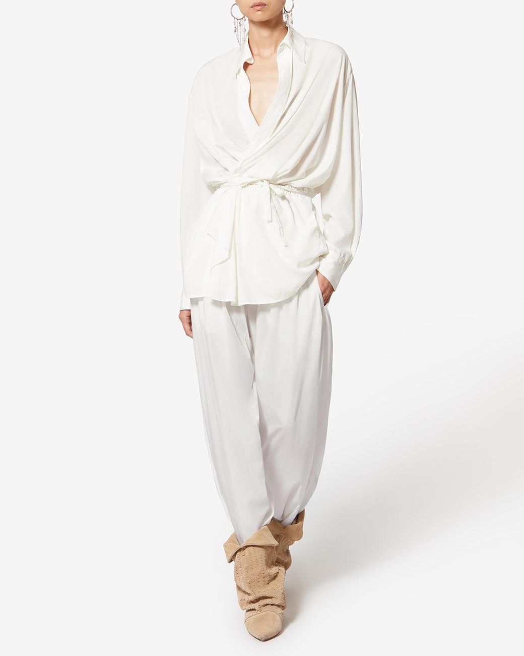 Isabel Marant White Inaya Pants