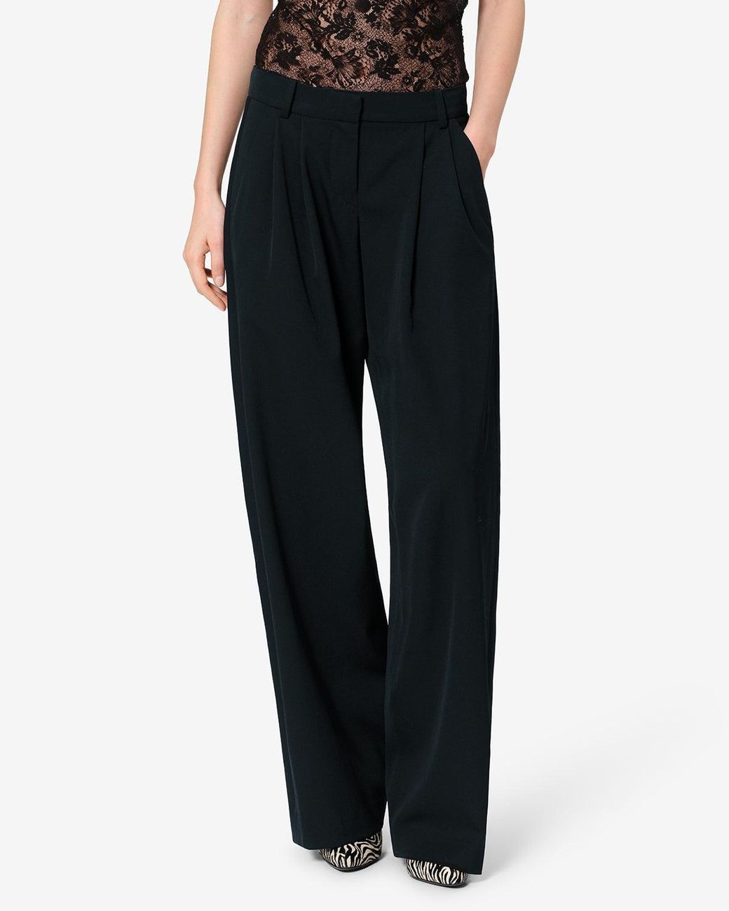 Isabel Marant Blue Lyda Wool Pants