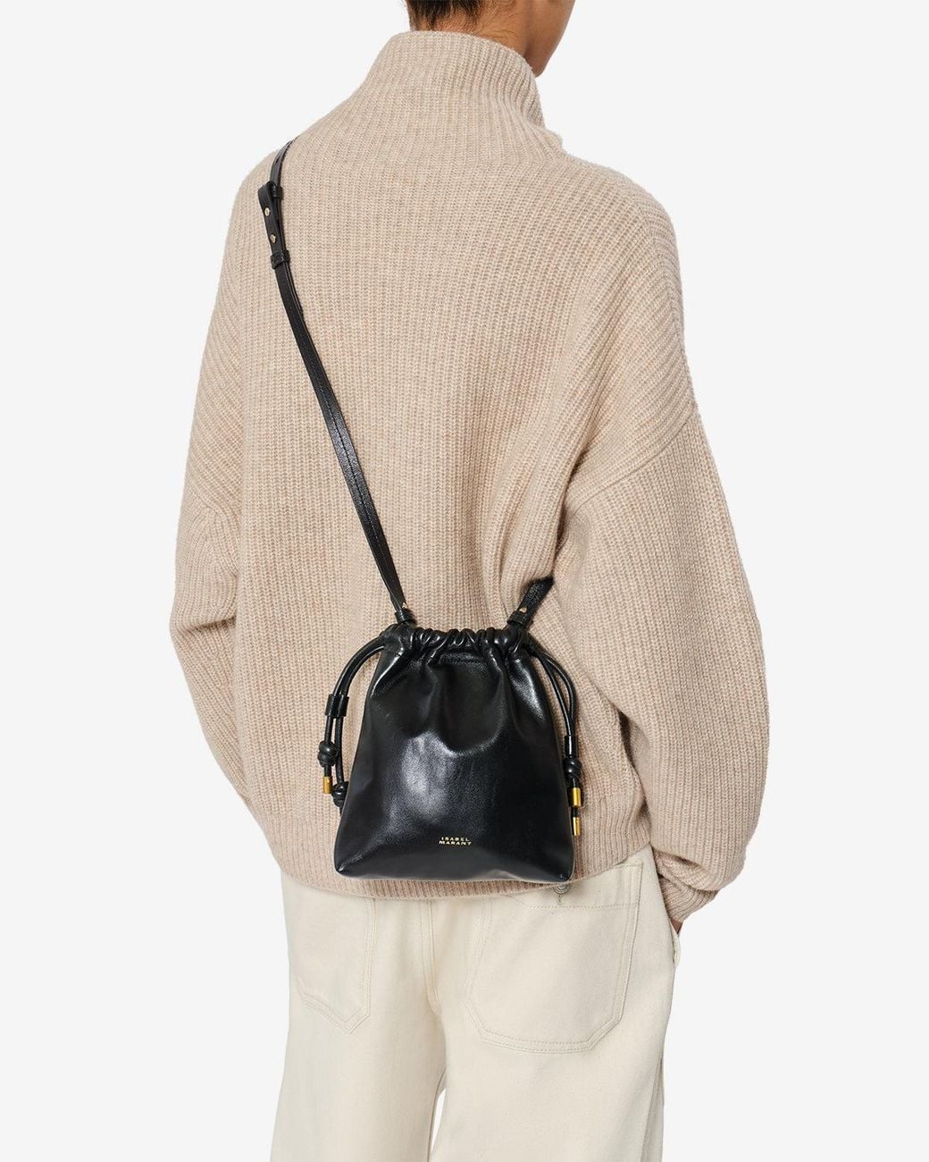 Isabel Marant Black Silven Mini Leather Bag