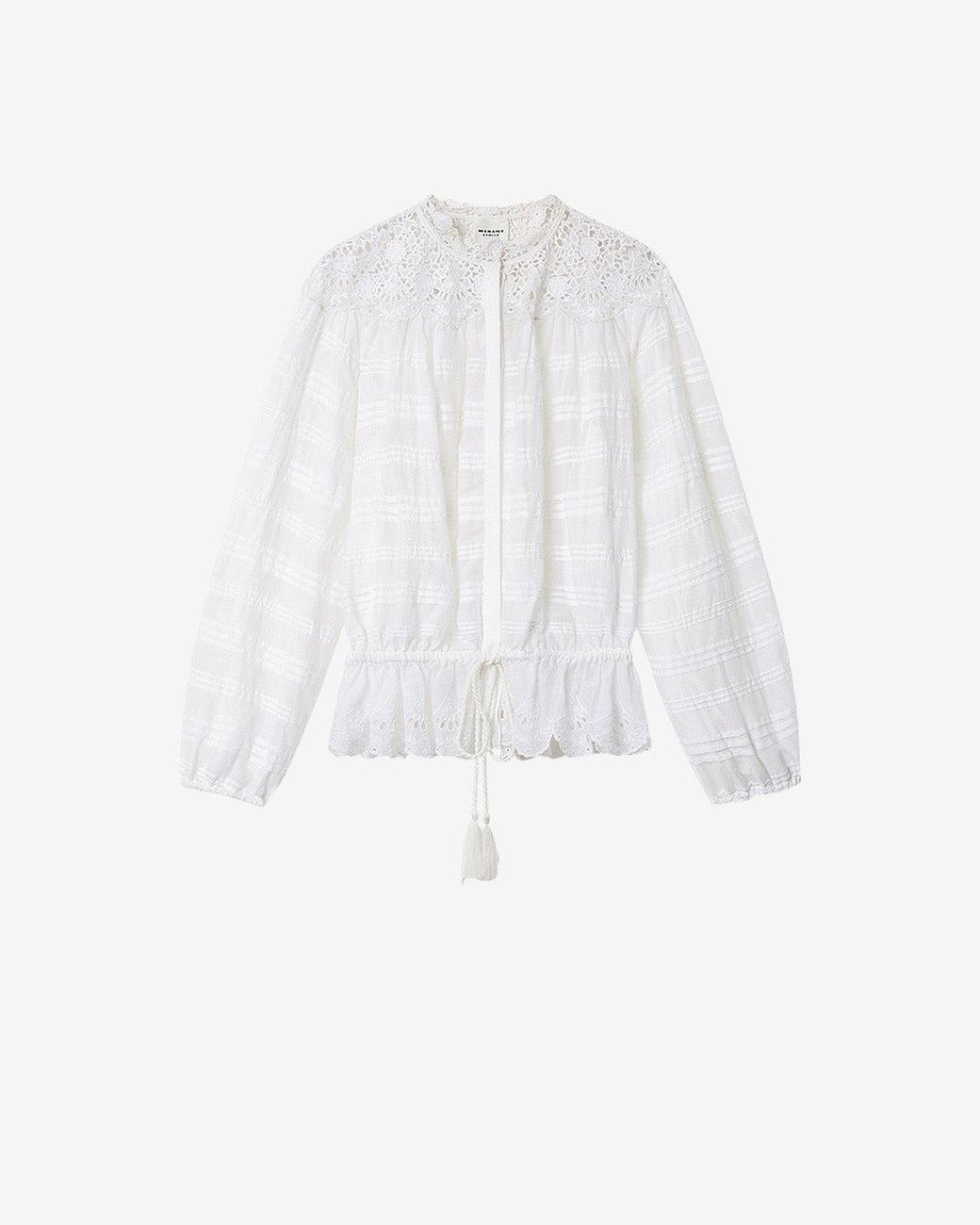 Isabel Marant White Polly Blouse