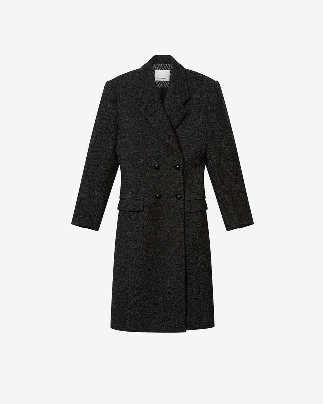Isabel Marant Black Erla Wool Coat