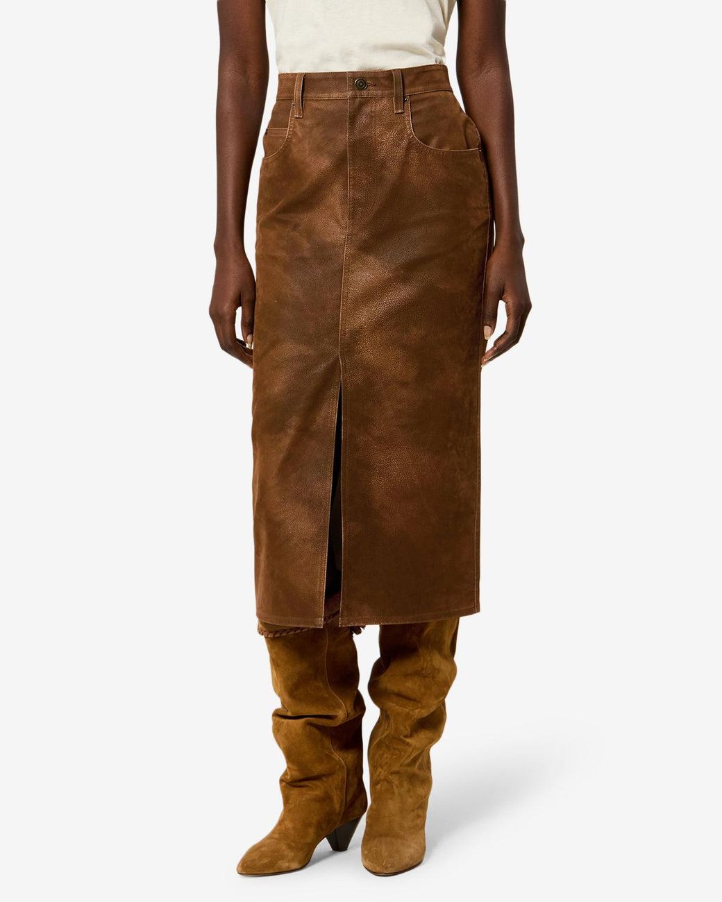 Isabel Marant Brown Bisane Skirt