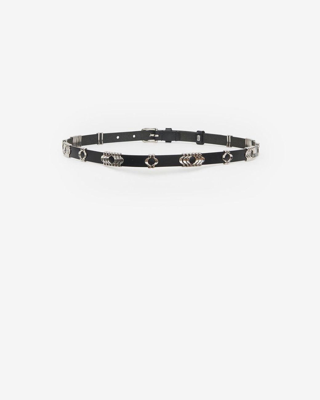 Isabel Marant White Odena Calfskin Belt