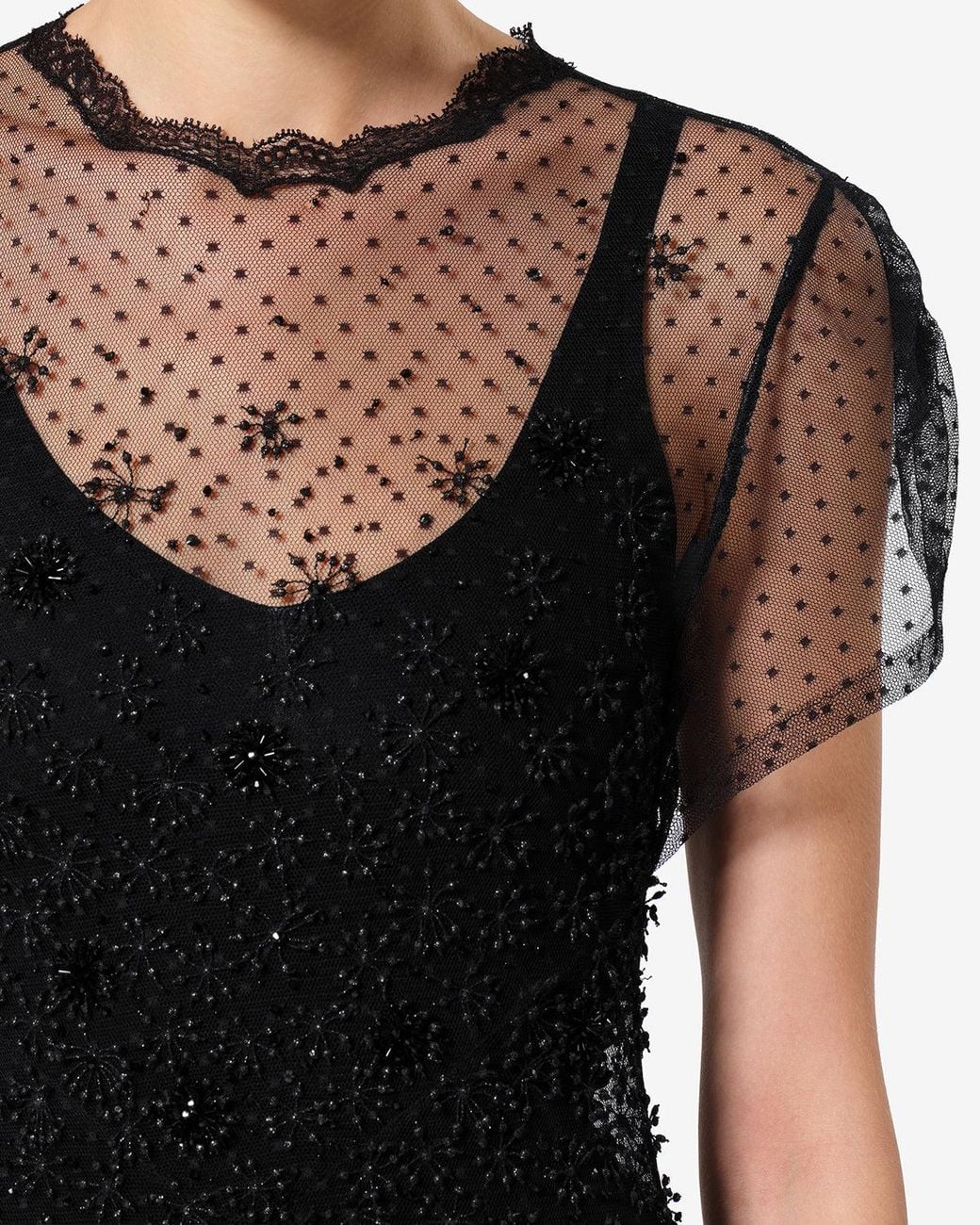 Isabel Marant Black Otalia Lace Dress