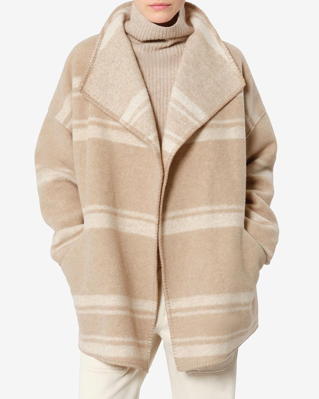 Isabel Marant Natural Brea Coat