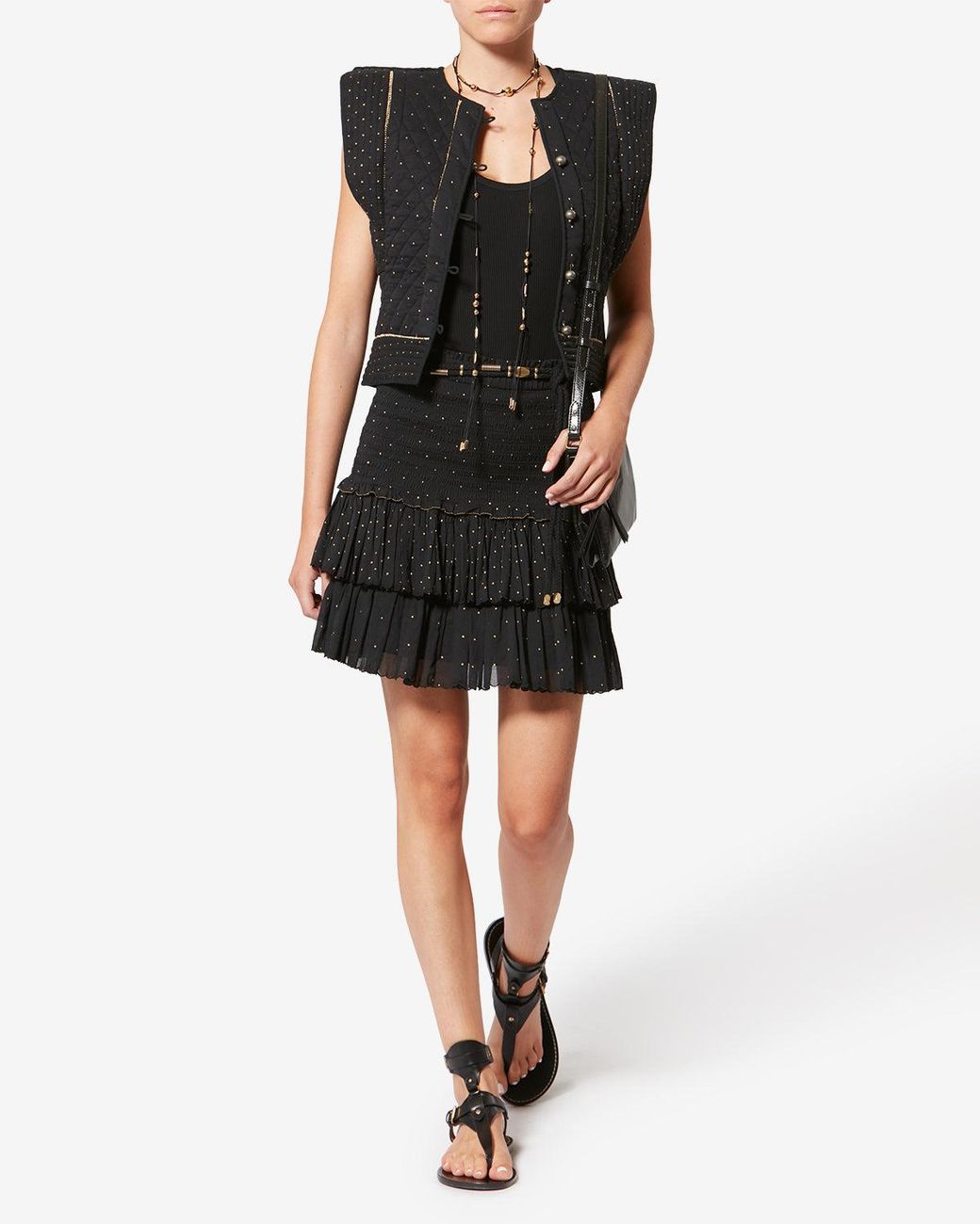 Isabel Marant Black Winna Duo Leather Bag