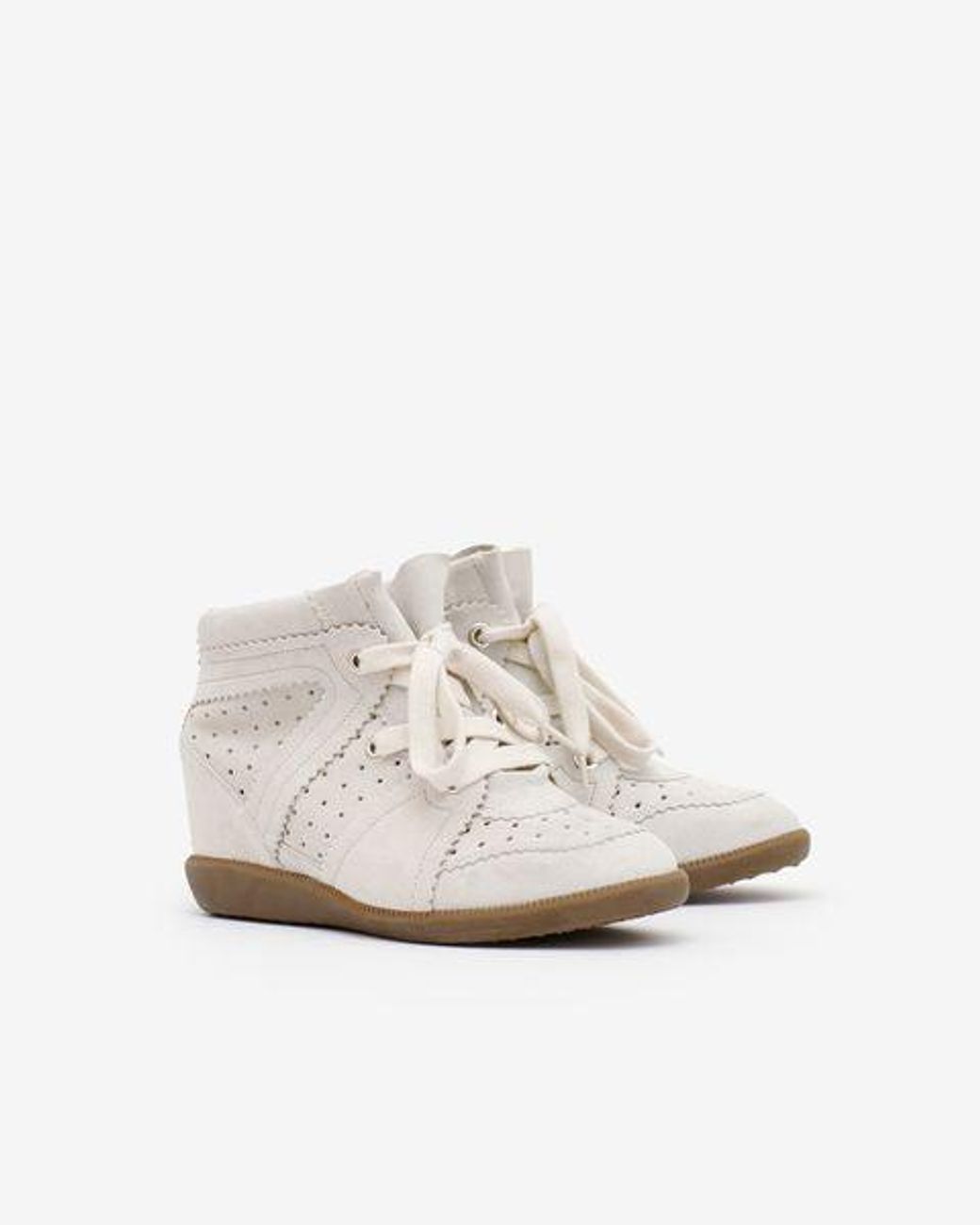 Isabel Marant White Bobby Sneakers