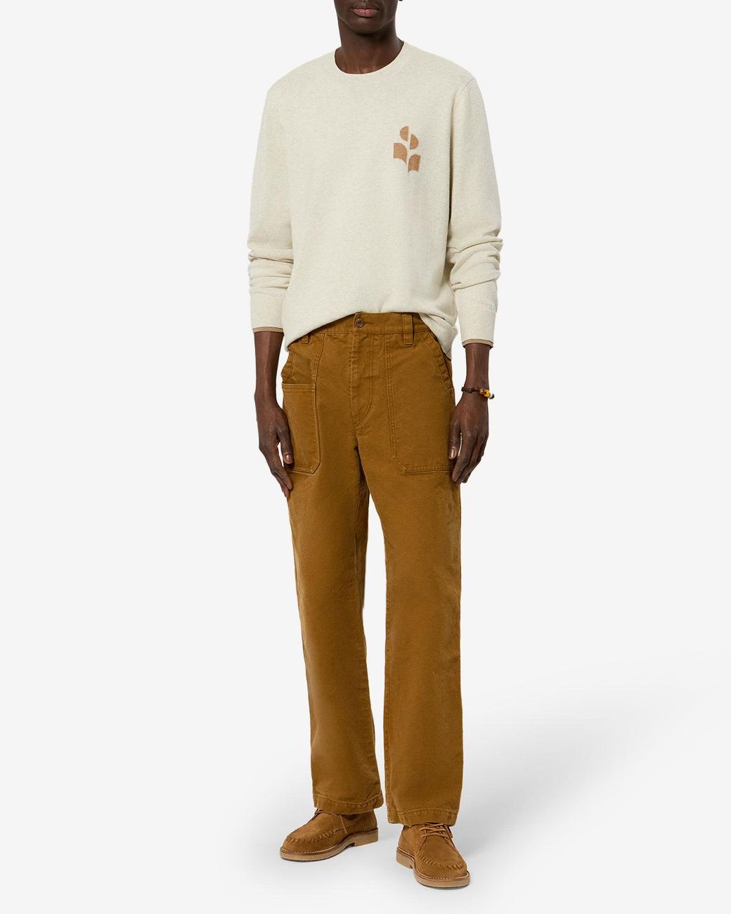 Isabel Marant White Antea Sweater for men
