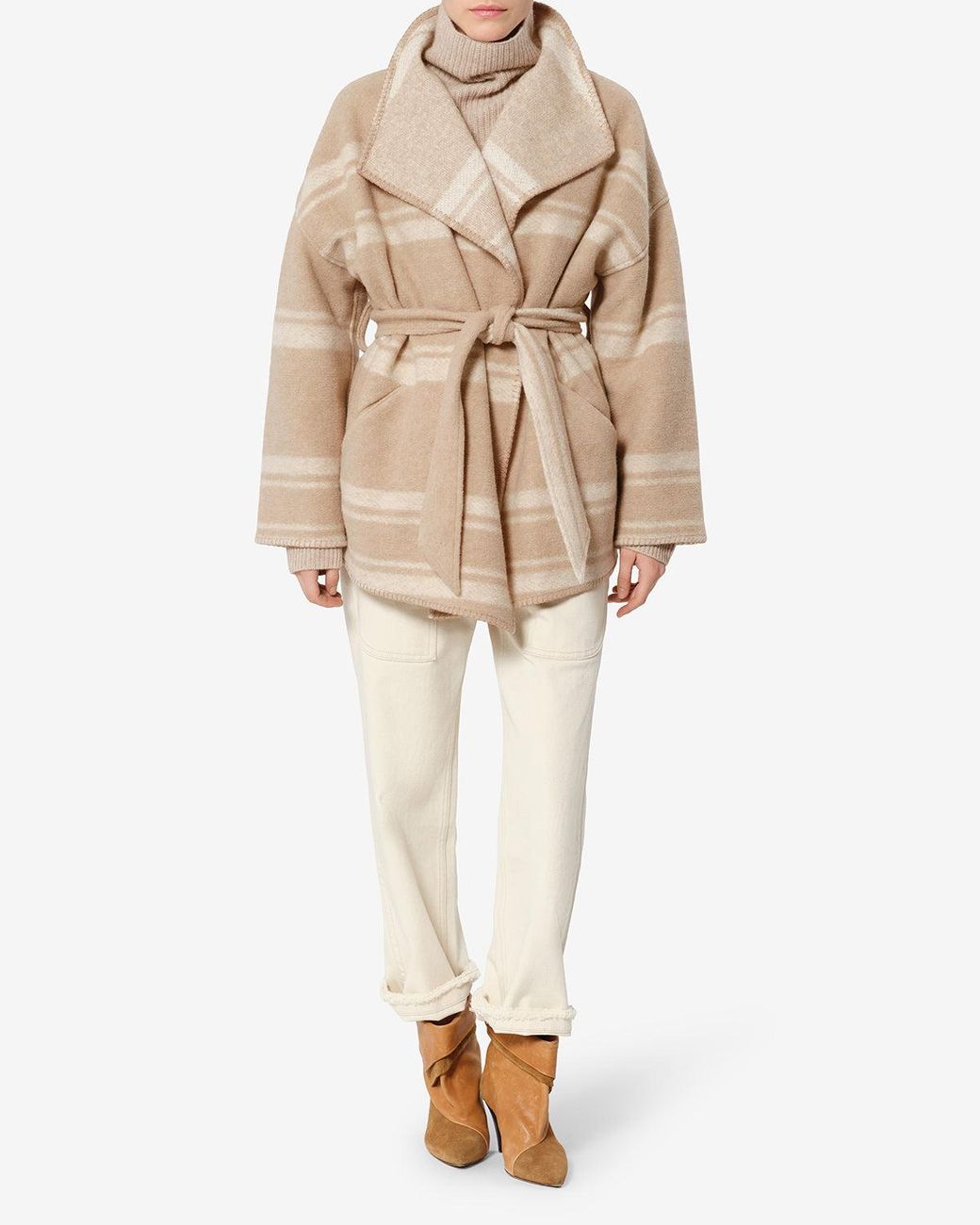 Isabel Marant Natural Brea Coat