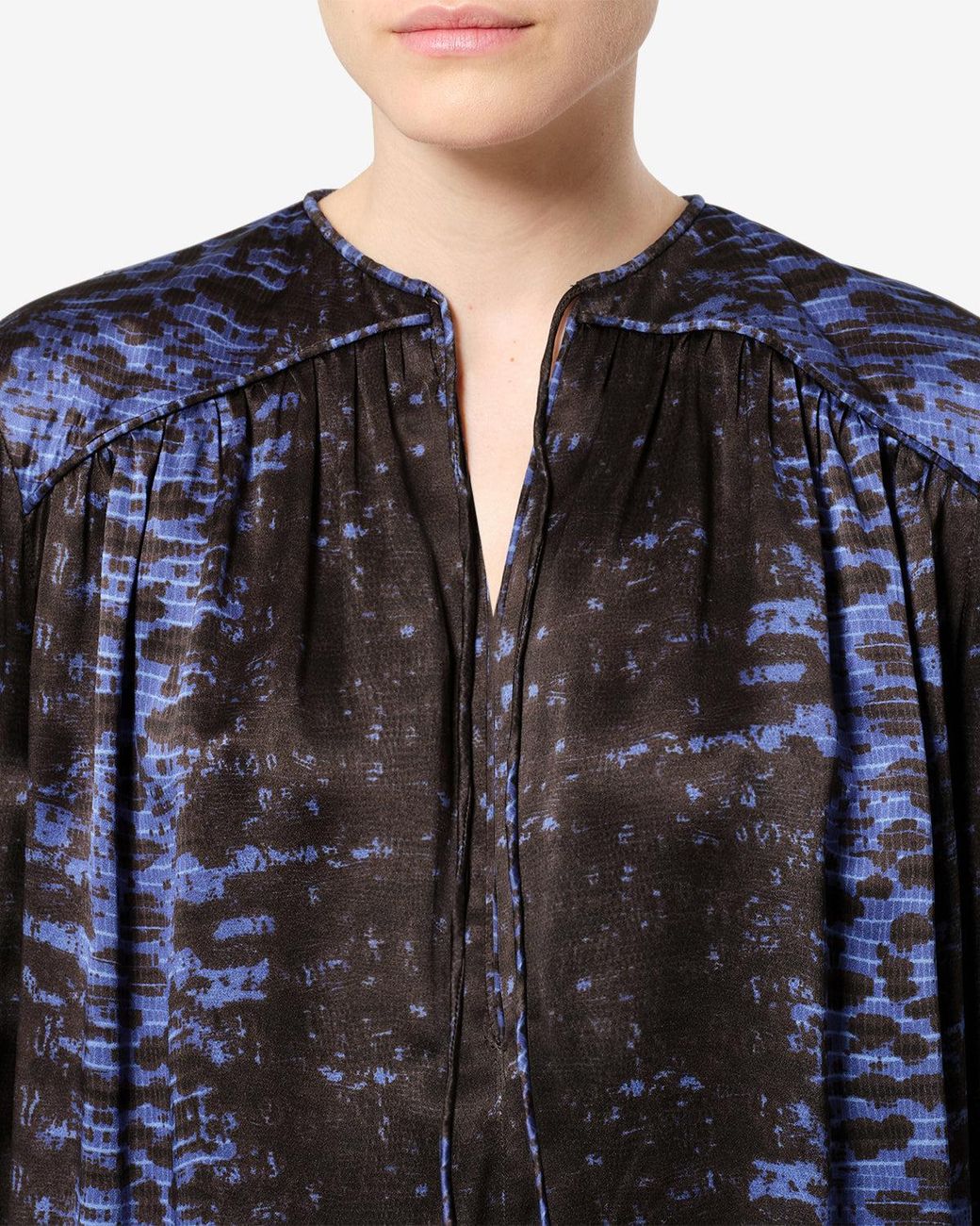 Isabel Marant Blue Laraya Silk Blouse