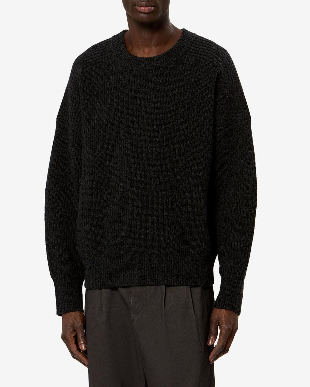 Isabel Marant Black Larry Wool Sweater for men