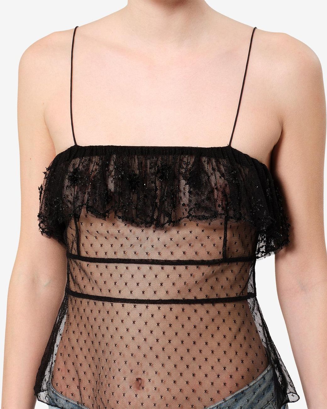 Isabel Marant Black Olaja Top