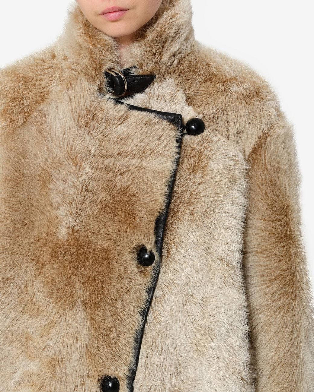 Isabel Marant Natural Rema Shearling Coat