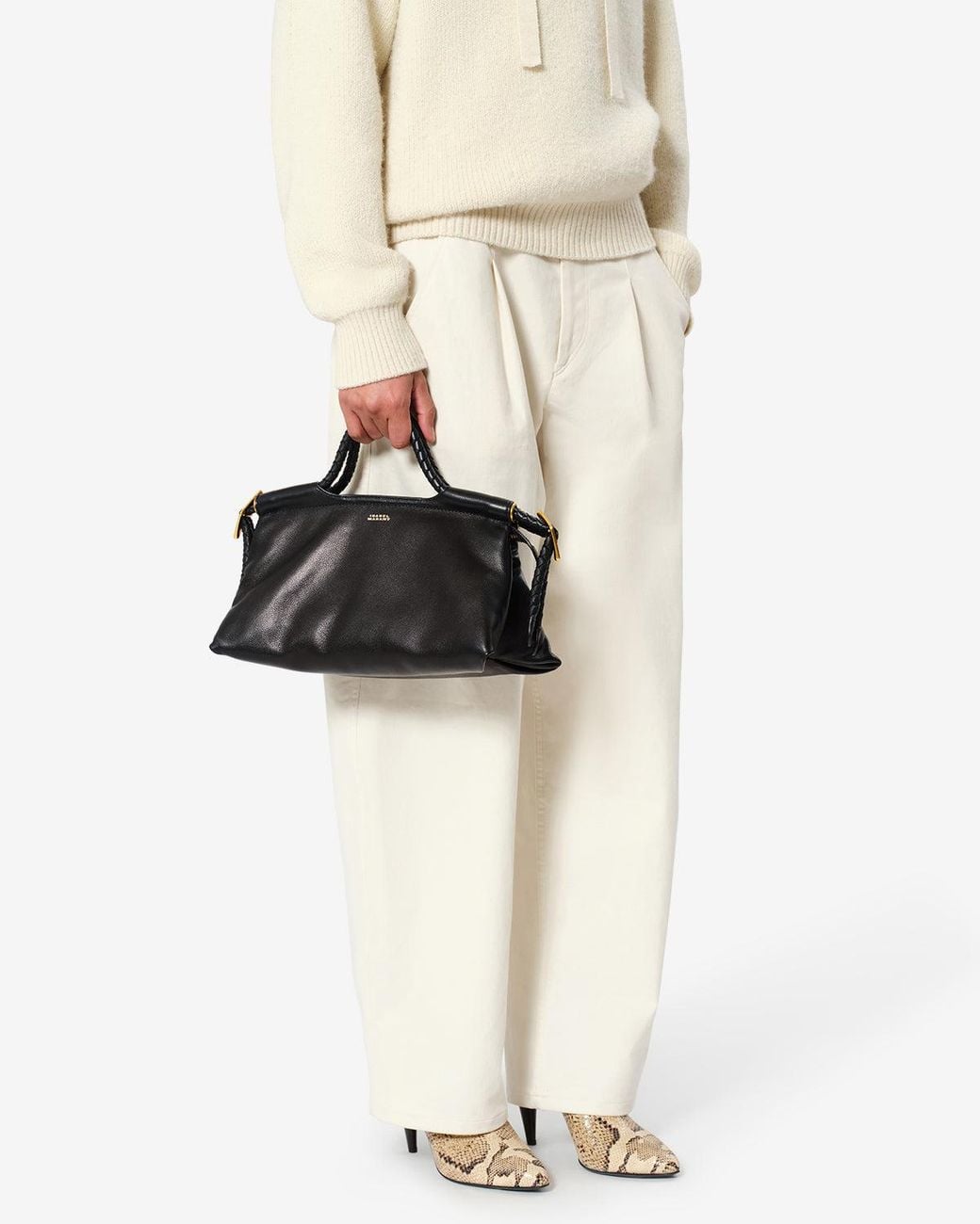 Isabel Marant Black Pipa M Leather Bag