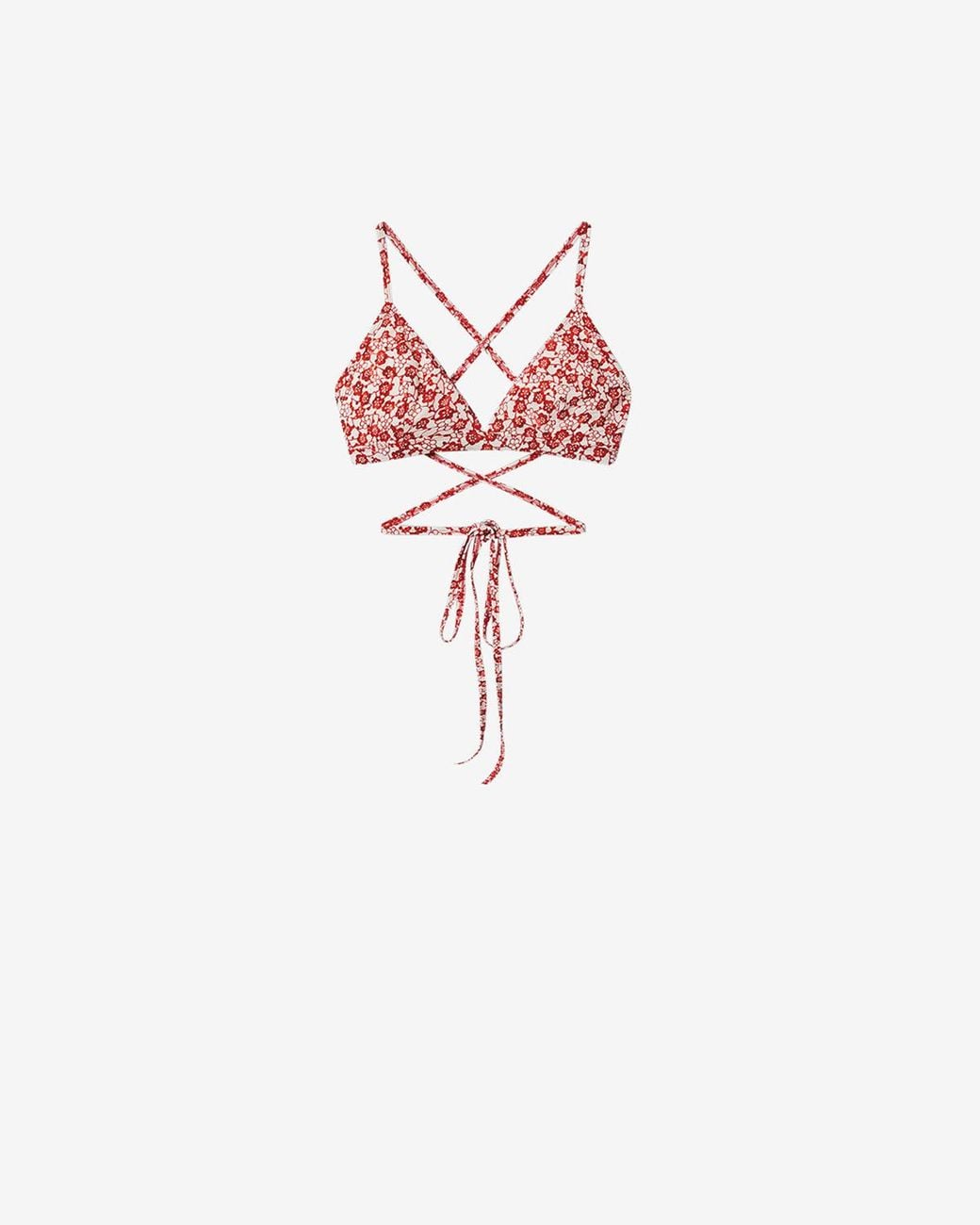 Isabel Marant White Solange Bikini Top