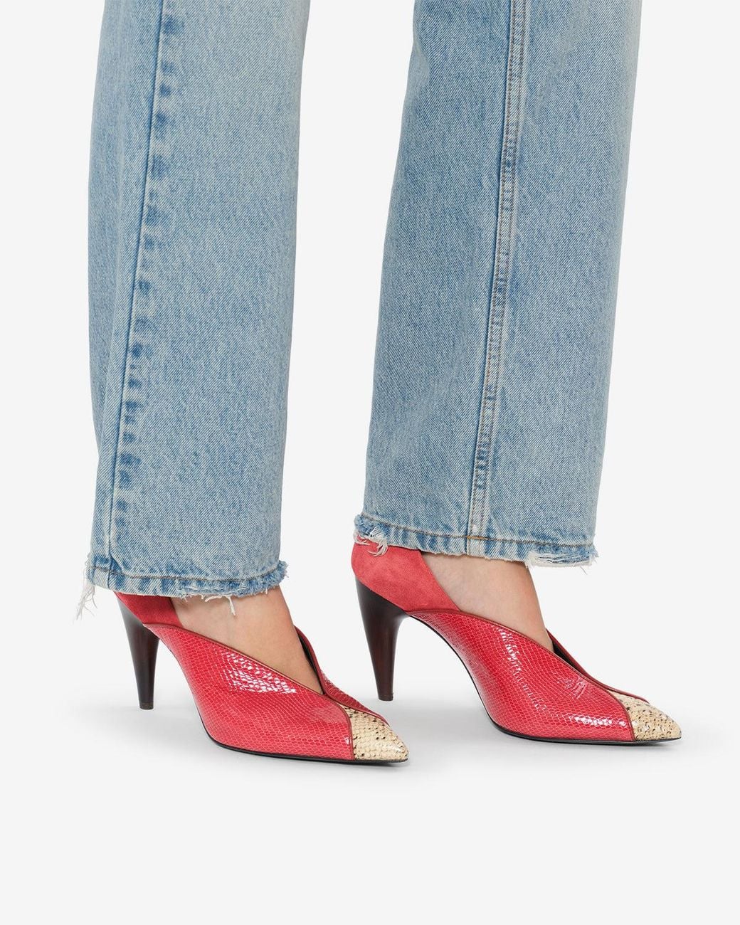 Isabel Marant Red Luza Pumps